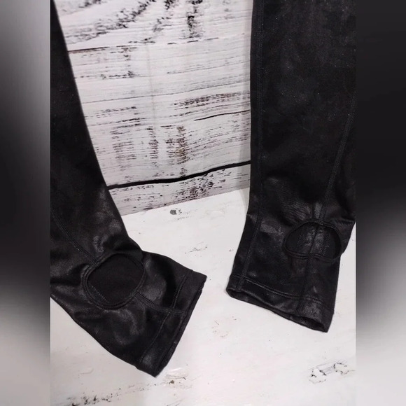 Athleta Barre Stirrup Midnight Garden Leggings size Small Black‎ Floral Dance - Picture 8 of 10